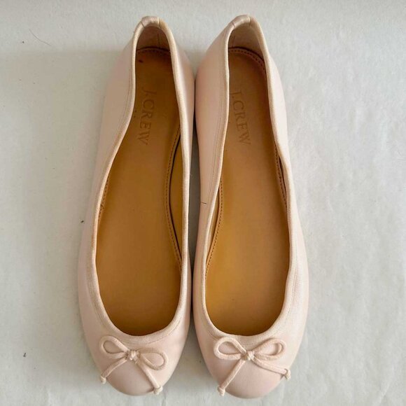 Baby Pink J.Crew ballet flats Sz 7.5 - Picture 1 of 8